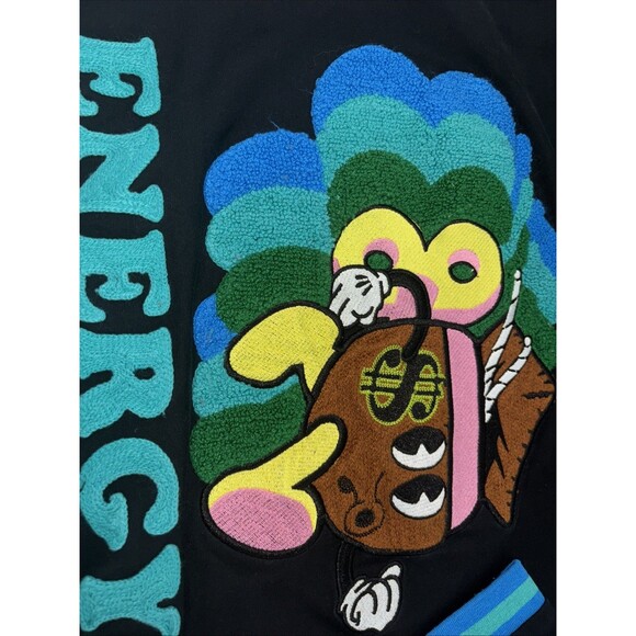 Frost Originals Men's T-Shirt ENERGY Black Size XL Embroidered - Picture 4 of 11